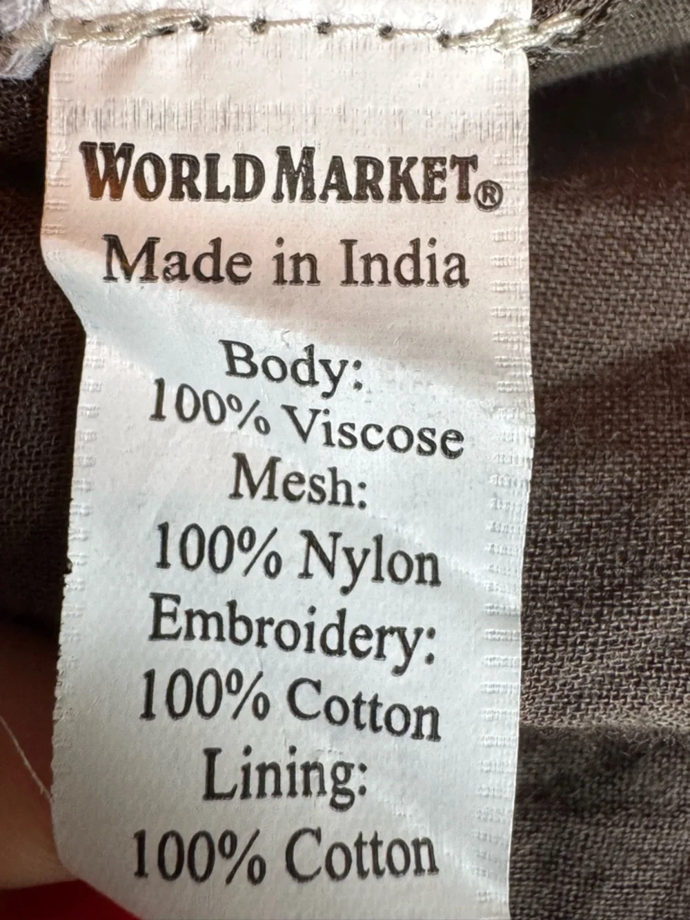 World Market Olive green boho hippie lace embroidery dress S/M - Picture 6 of 6